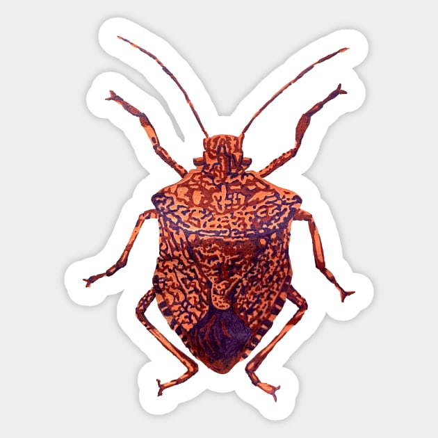 Stink Bug Sticker by RaLiz